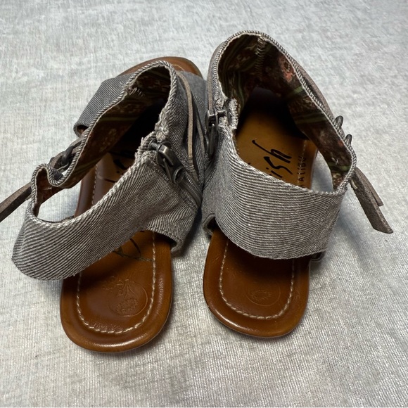 Blowfish Charcoal and Chocolate Strappy Sandals - Picture 5 of 10